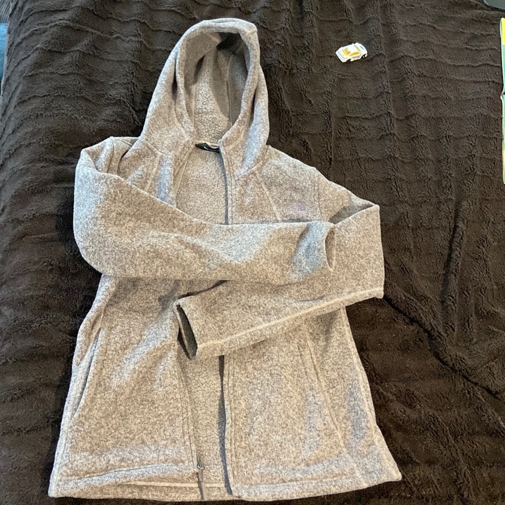 North face purple gain fleece hoodie